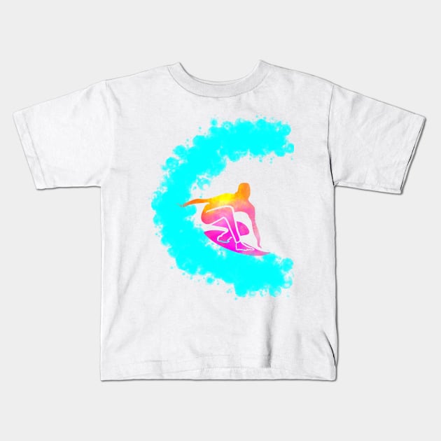 Surfer Kids T-Shirt by Gavlart